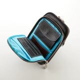 【アトリエヒロ】シェル 黒蝶貝ボタン 縦型スマホポーチウォレット