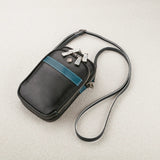 【アトリエヒロ】シェル 黒蝶貝ボタン 縦型スマホポーチウォレット