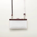 【アトリエヒロ】シェル 黒蝶貝ボタン 横型スマホポーチウォレット