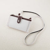 【アトリエヒロ】シェル 黒蝶貝ボタン 横型スマホポーチウォレット