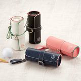 【アドバンテージ】ソフトシュリンクレザー 筒型ゴルフボールケース