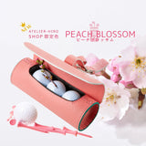 【アドバンテージ】ソフトシュリンクレザー 筒型ゴルフボールケース