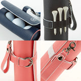 【アドバンテージ】ソフトシュリンクレザー 筒型ゴルフボールケース